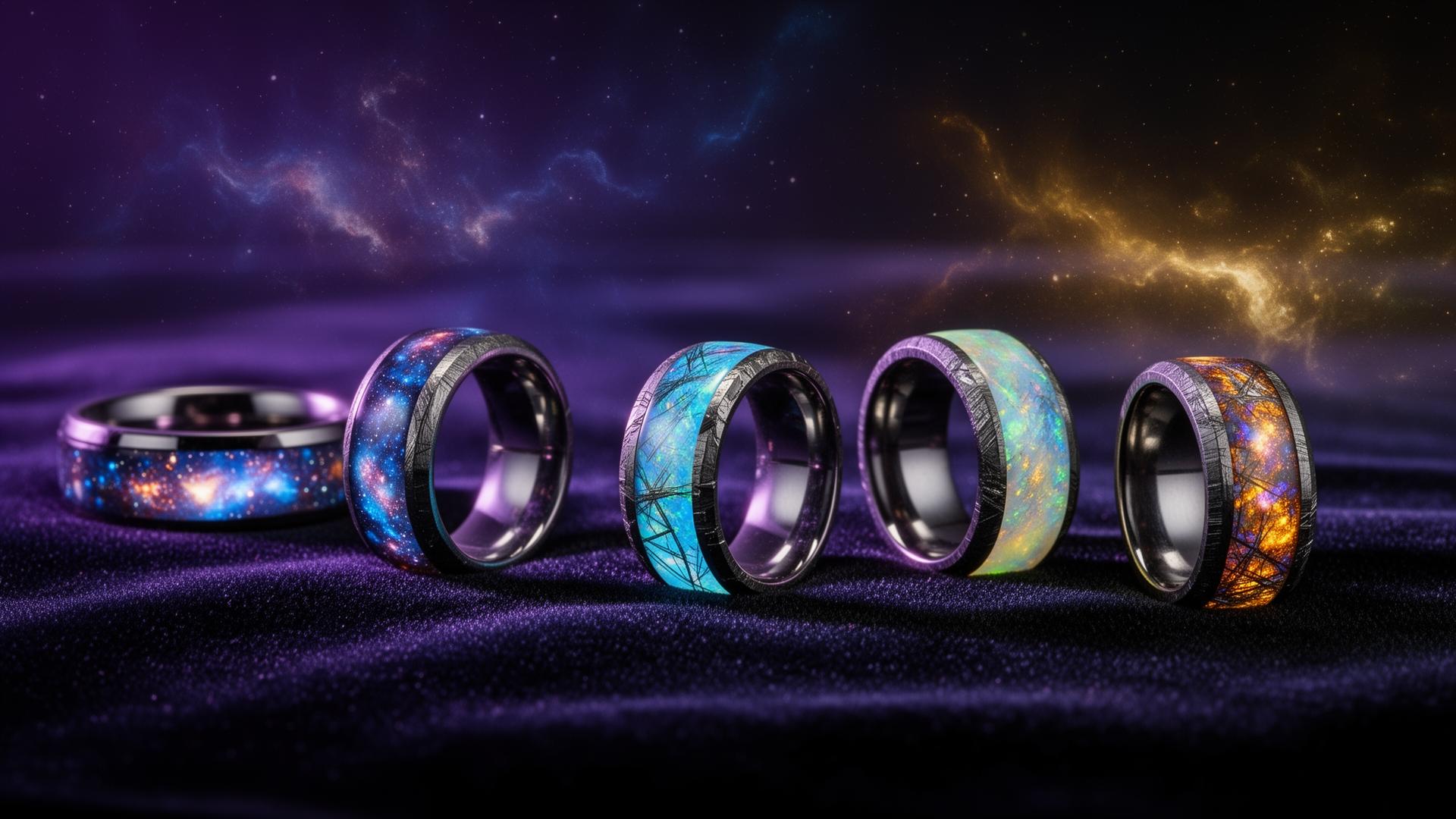 究極のコズミックリング・ガイド | メテオライト、オパール、グロウジュエリー | GalaxiForge UK | GalaxiForge